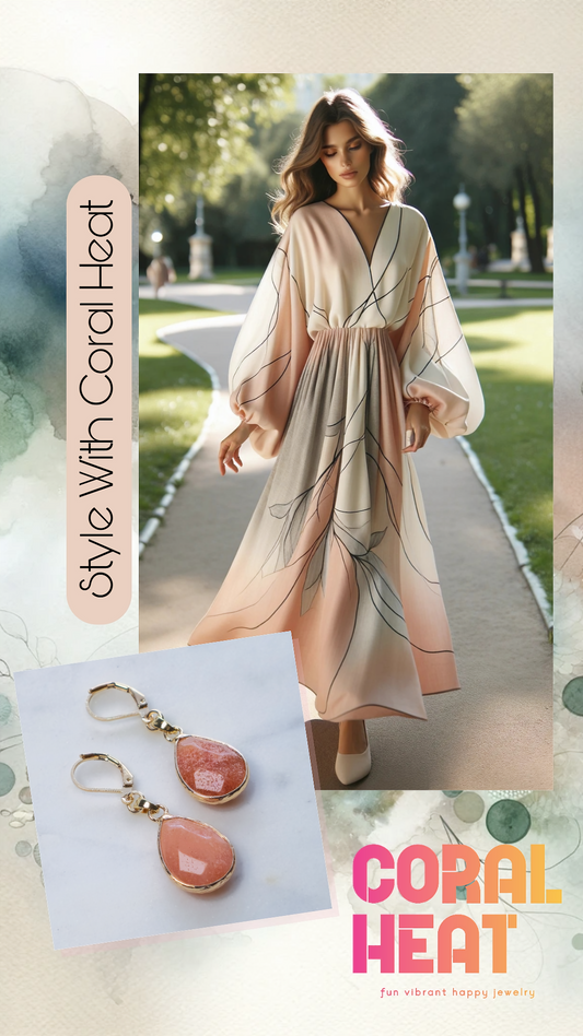 Style With...Sunset Aventurine Earrings