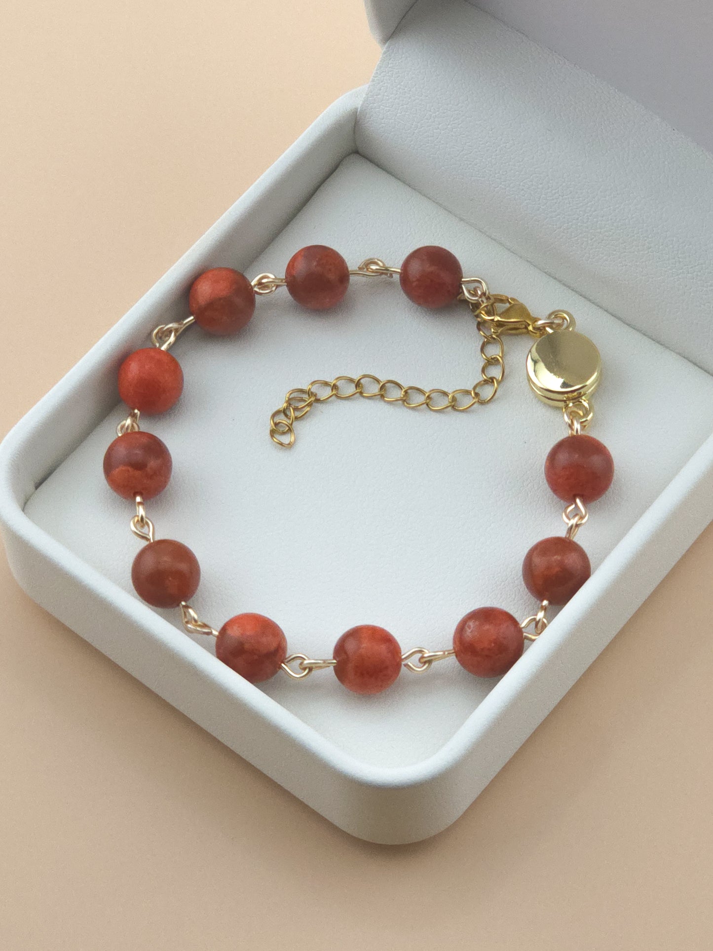 Beaded Coral Bracelet