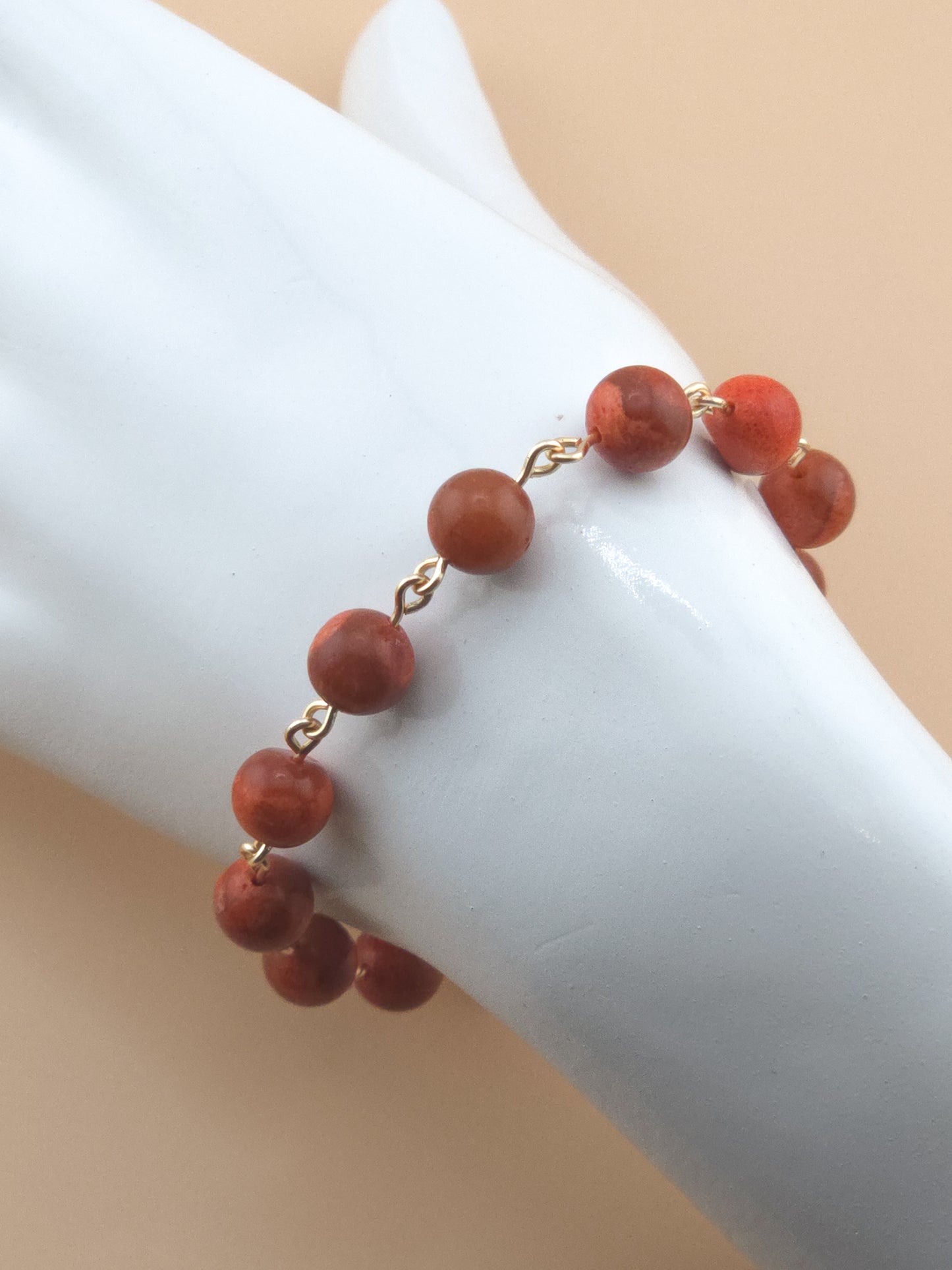 Beaded Coral Bracelet