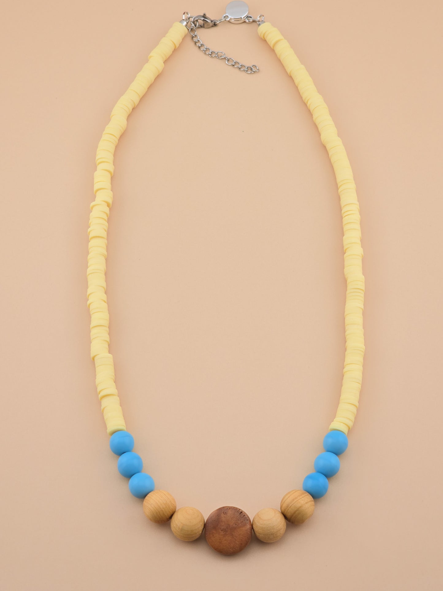 Mesa Drift Necklace - Bayong Wood, Druk Glass
