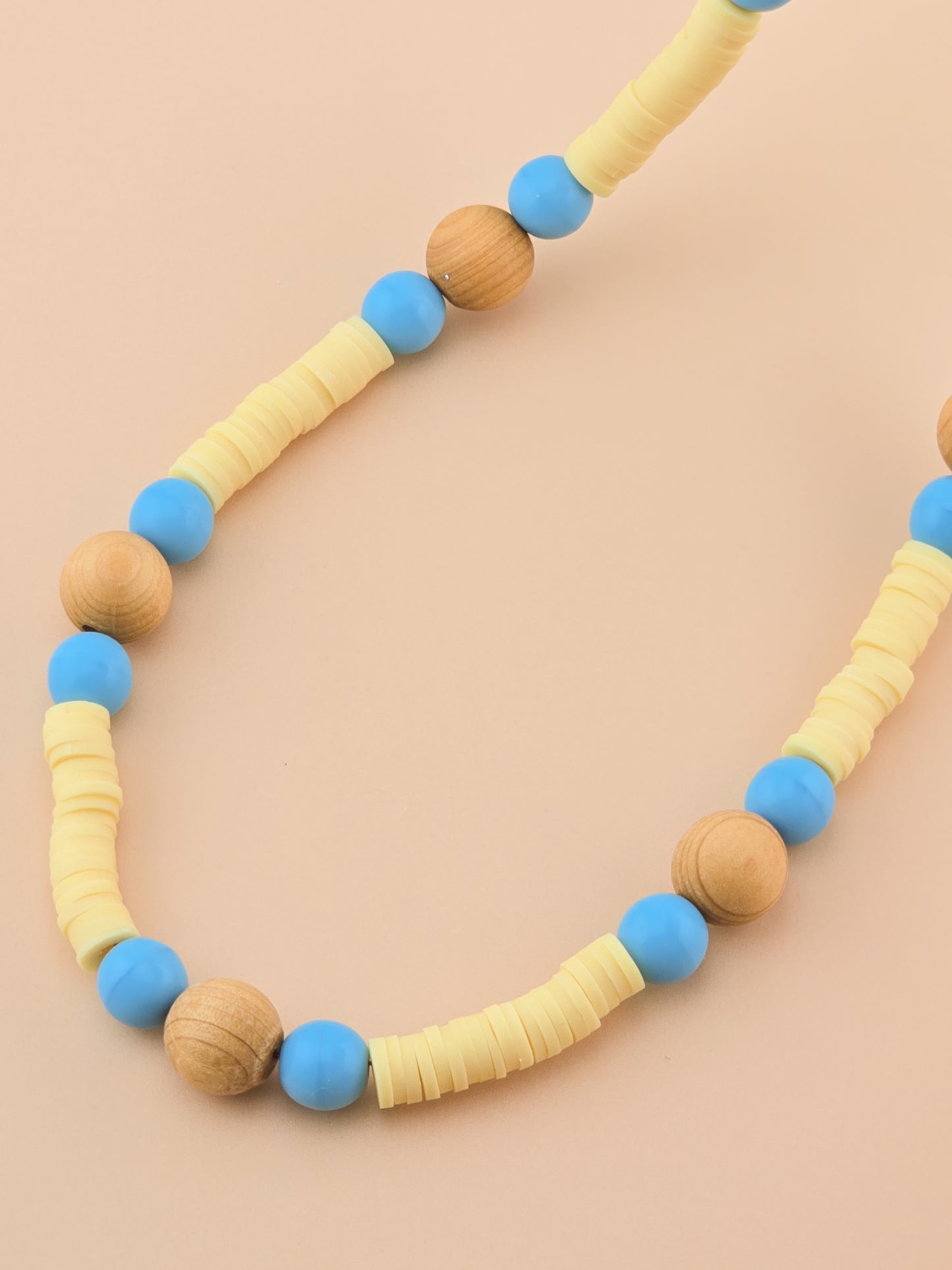 High Noon Necklace - Druk Glass, Sandalwood