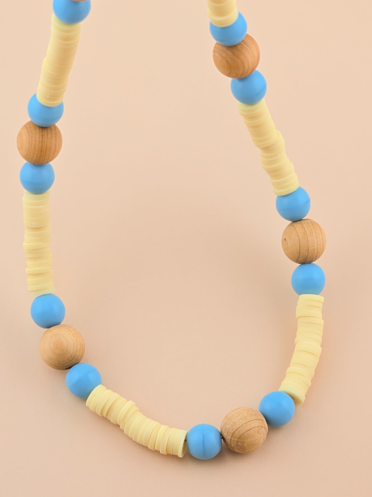 High Noon Necklace - Druk Glass, Sandalwood