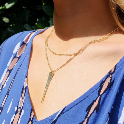 A Golden Point Necklace