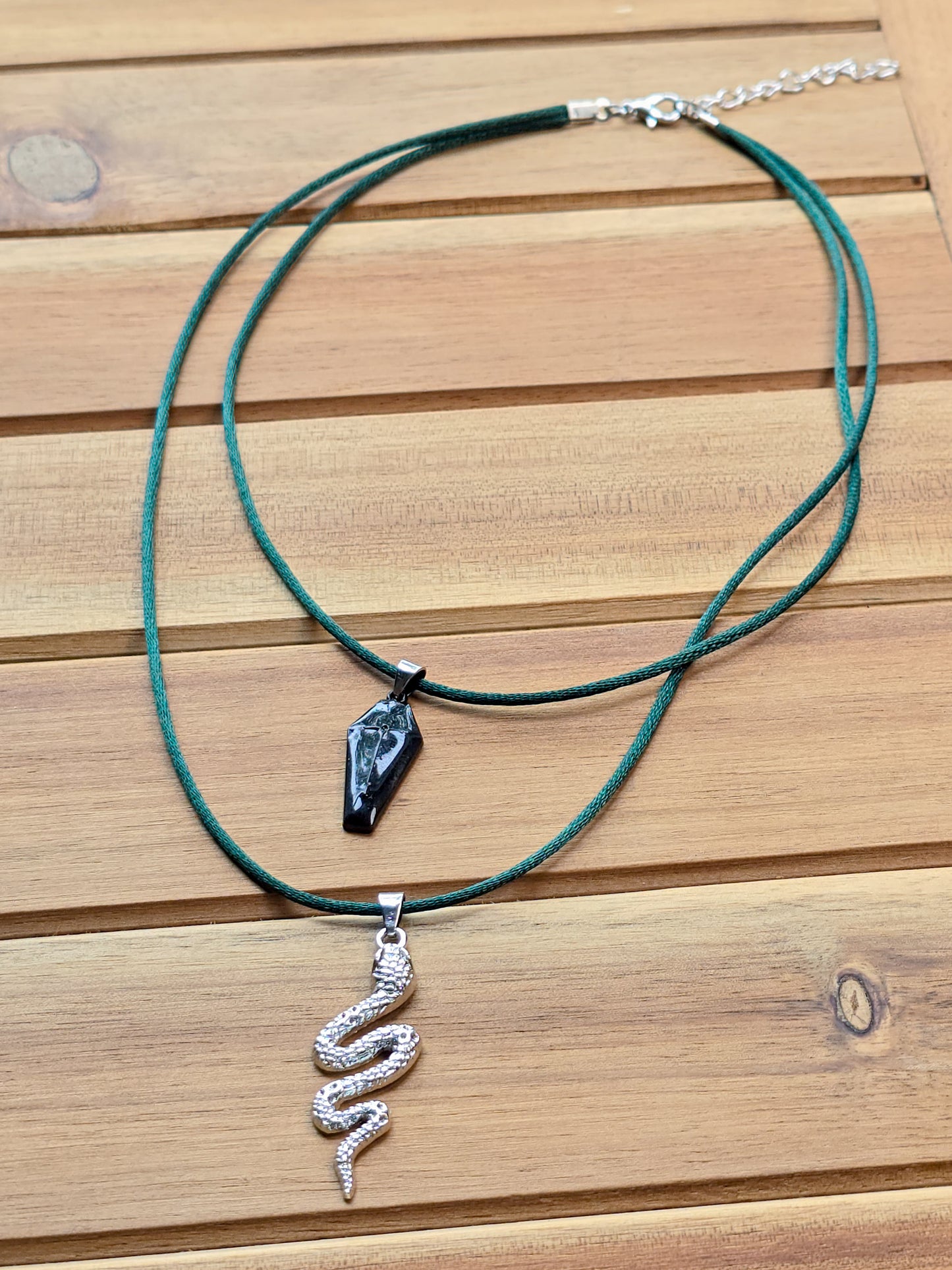 Emerald Enigma Serpent Necklace