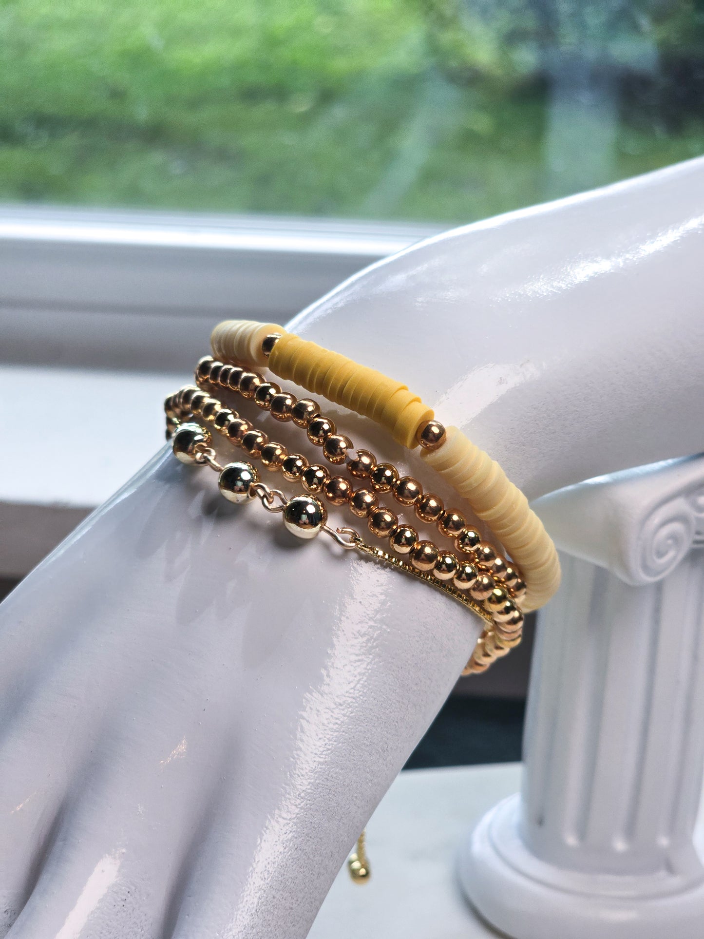 Golden Triad Bracelet - Subtle Luxe Statement
