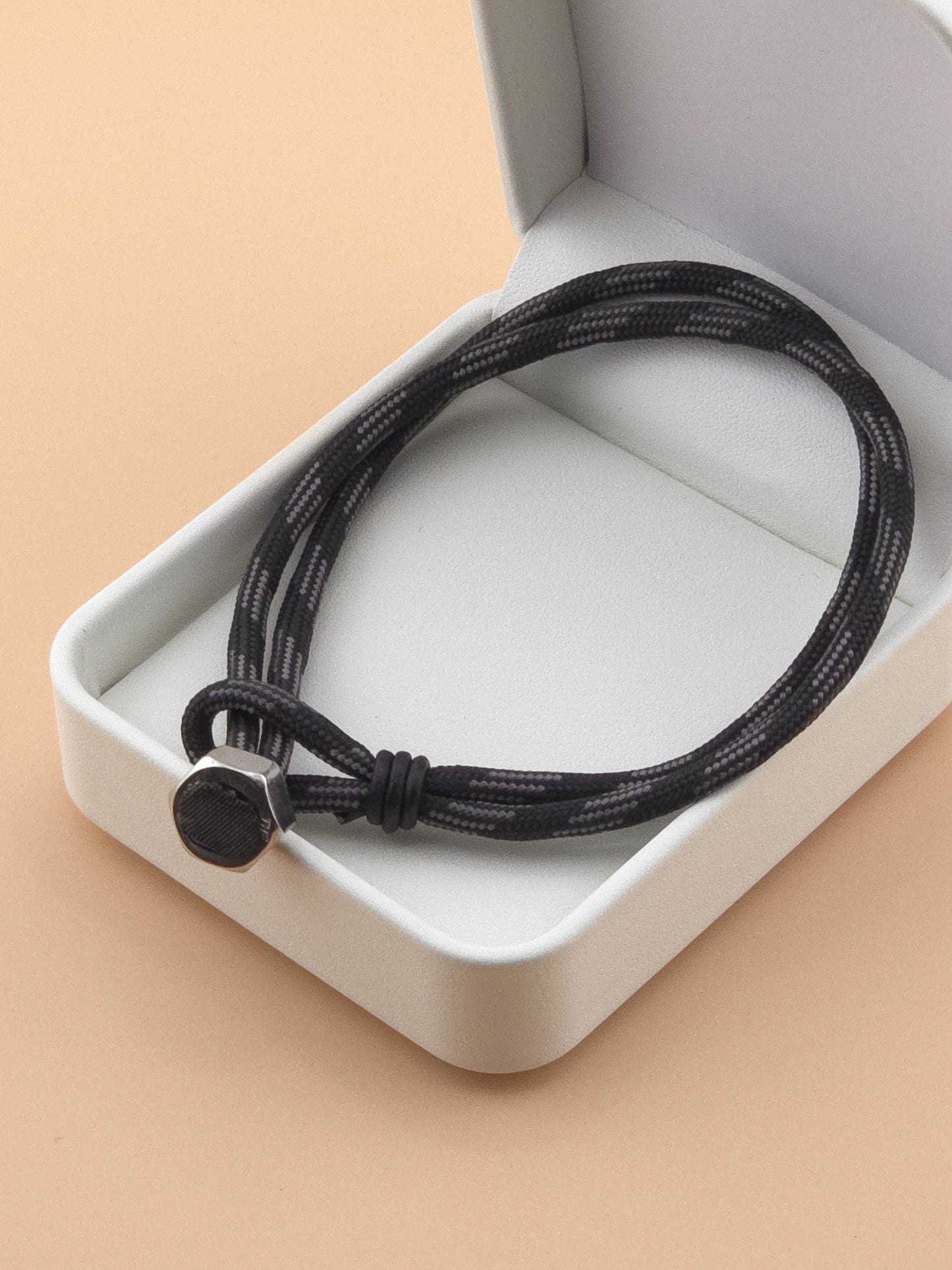 Grey Stripe All Business Paracord Bracelet