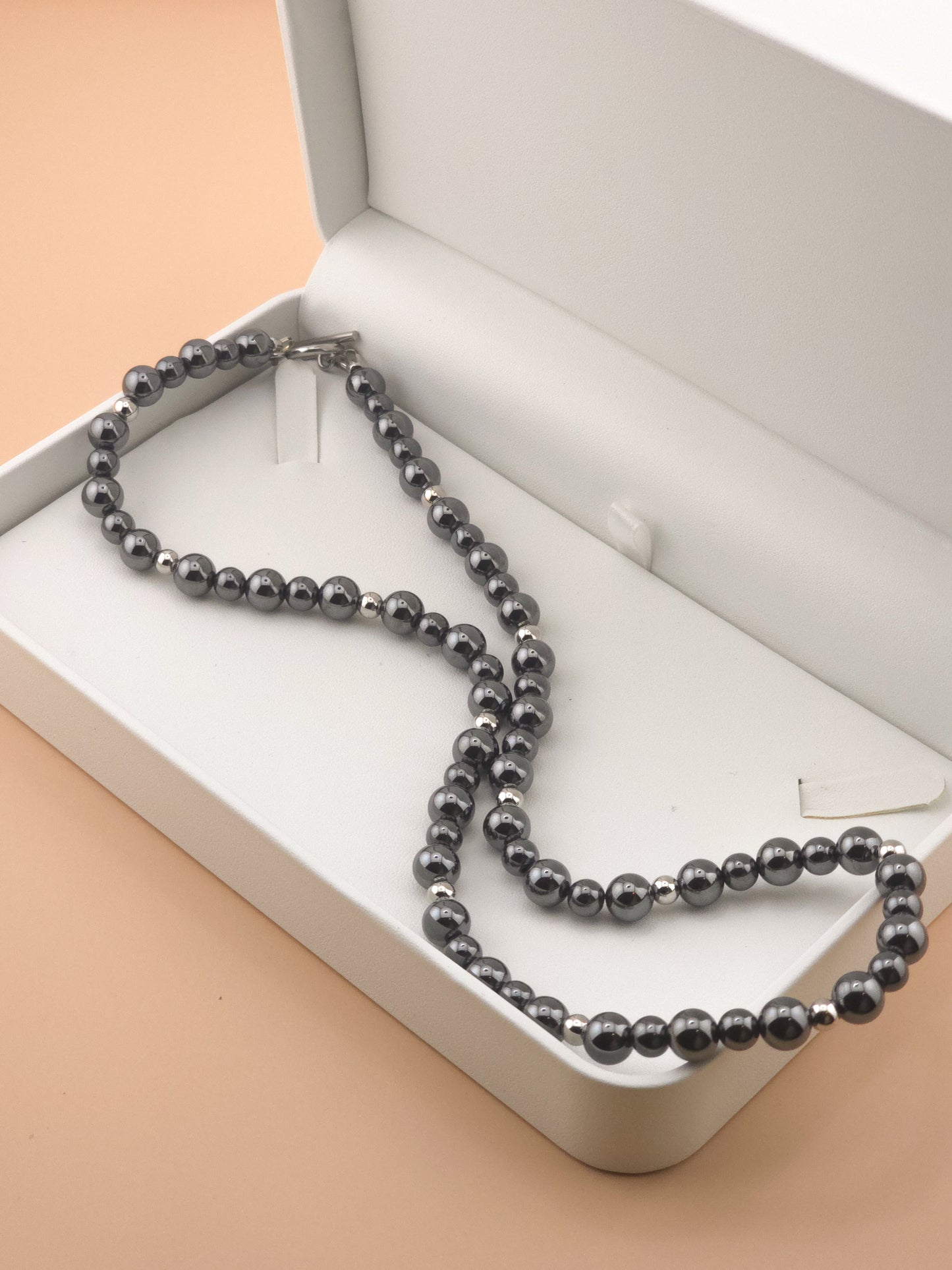 Hematite Stone Toggle Necklace