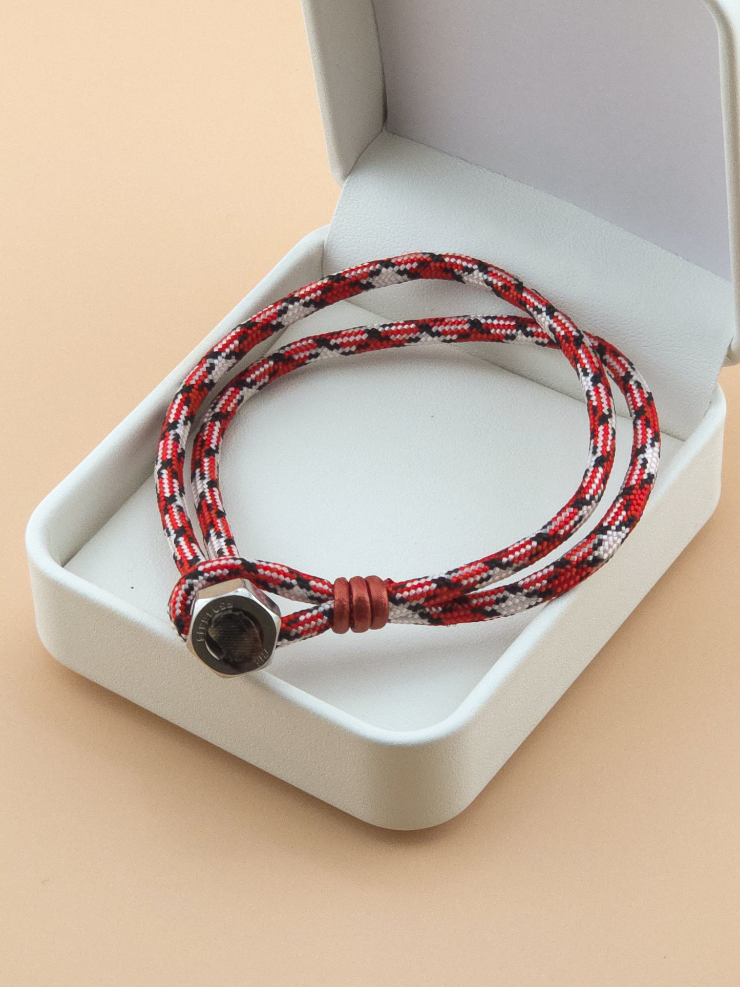 Crimson Coil Men’s Paracord Bracelet