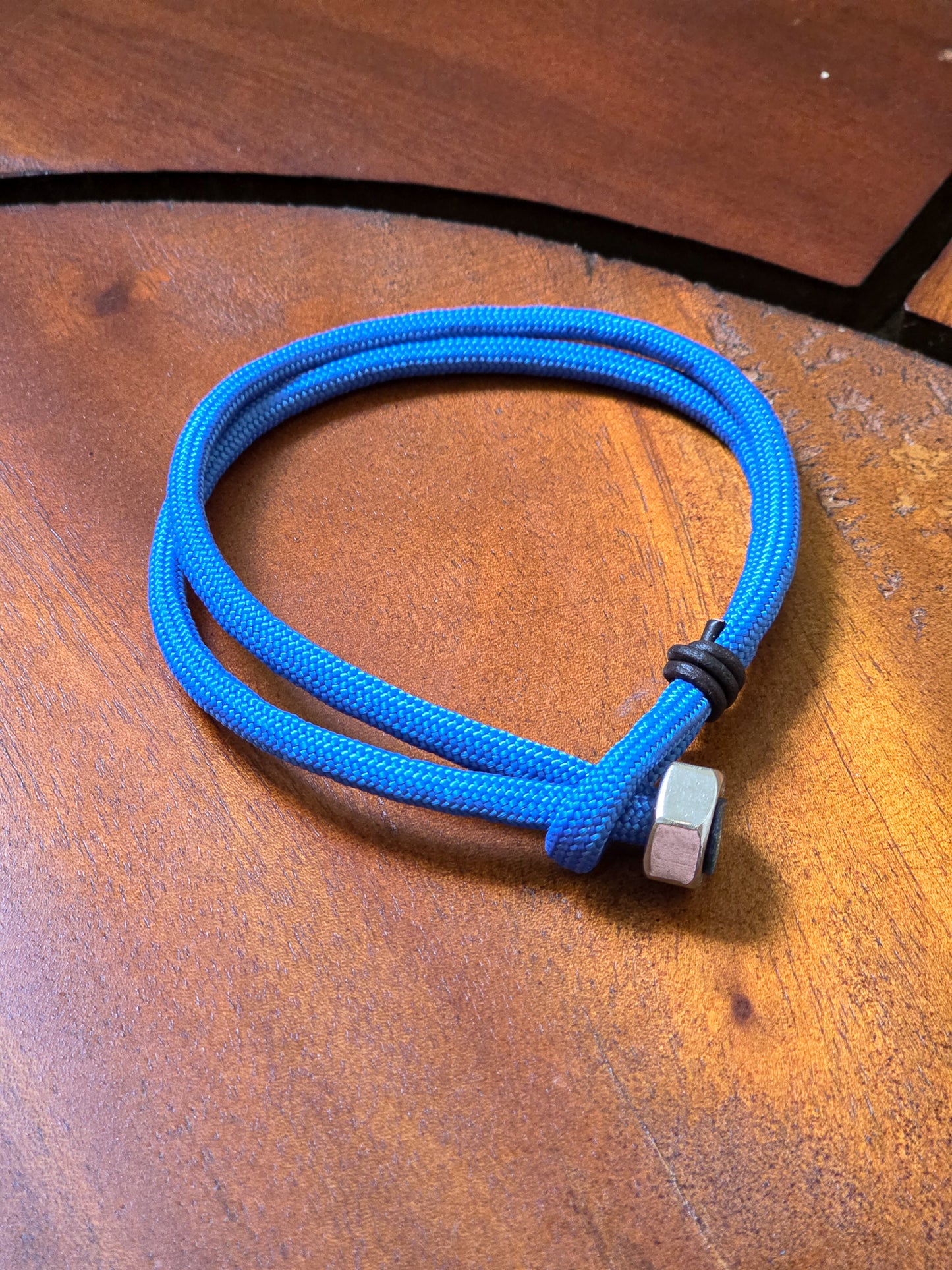 Royal Blue Hex Nut Paracord Bracelet