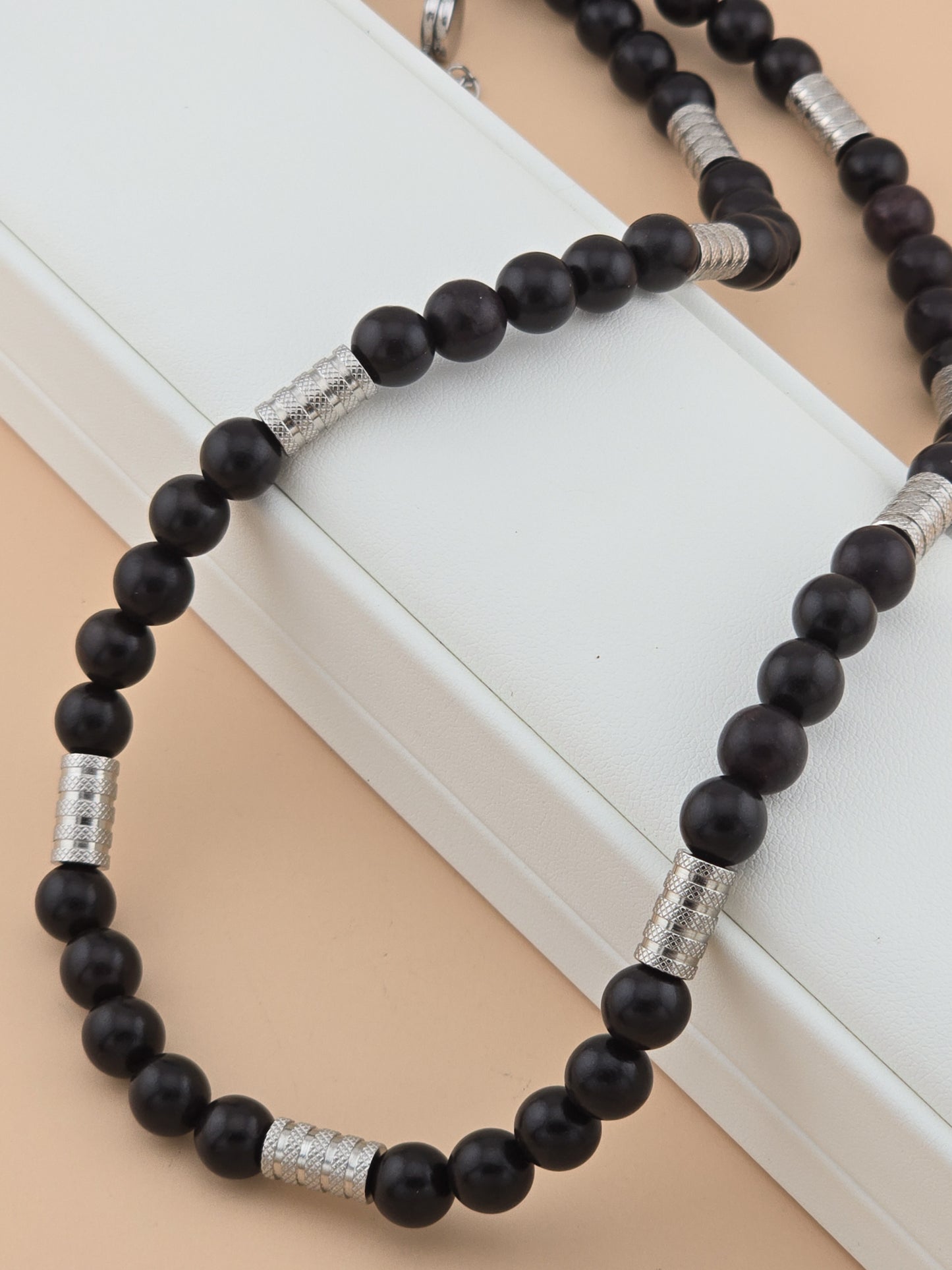 Static Hum Ebony Wood Necklace