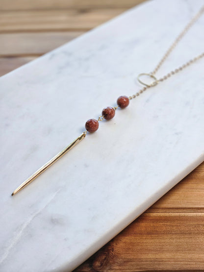 Sands of Time Lariat Necklace