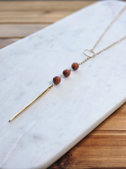 Sands of Time Lariat Necklace