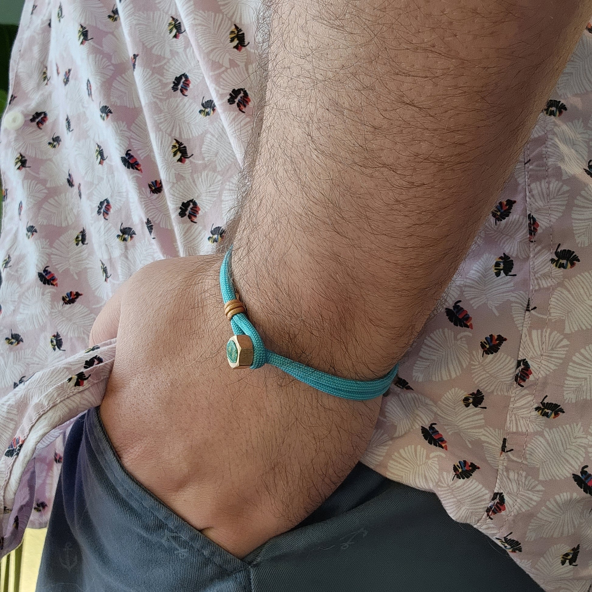 Turquoise Blue Paracord Bracelet