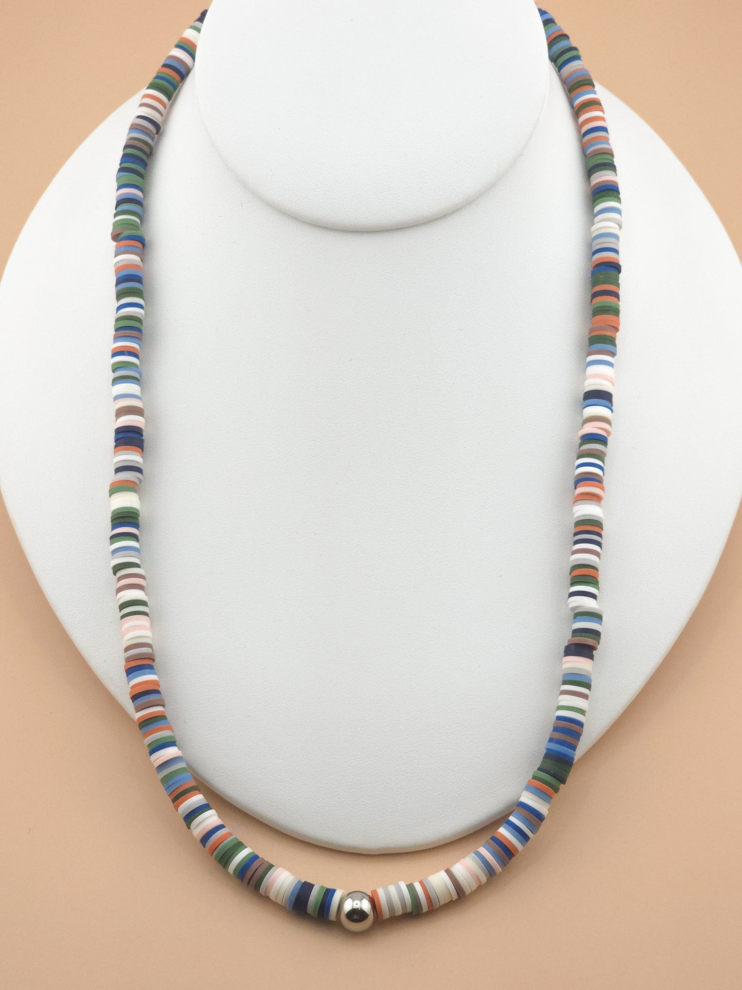 Earth Tone Vinyl Necklace