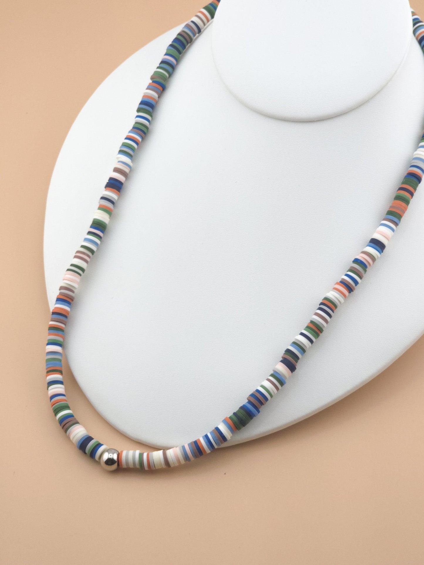 Earth Tone Vinyl Necklace