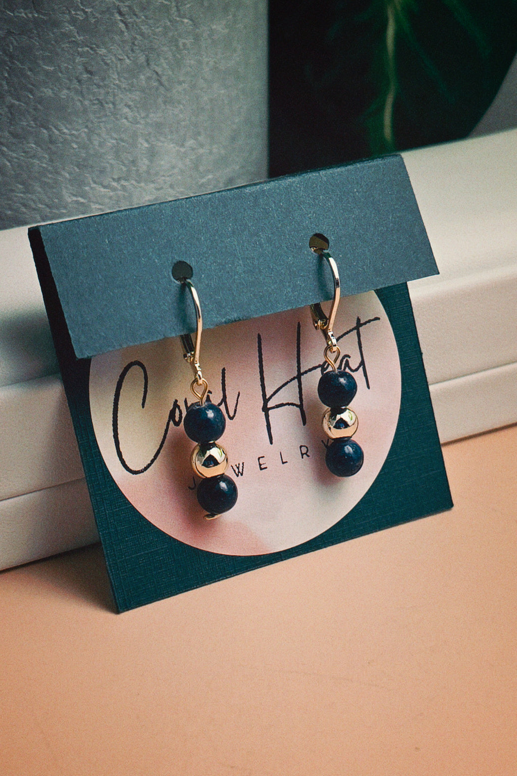 Gold Filled Lapis Lazuli Classique Earrings