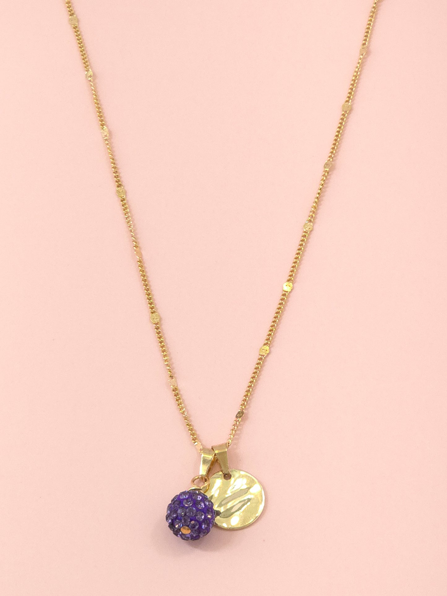 Lavender Charm Duo Necklace