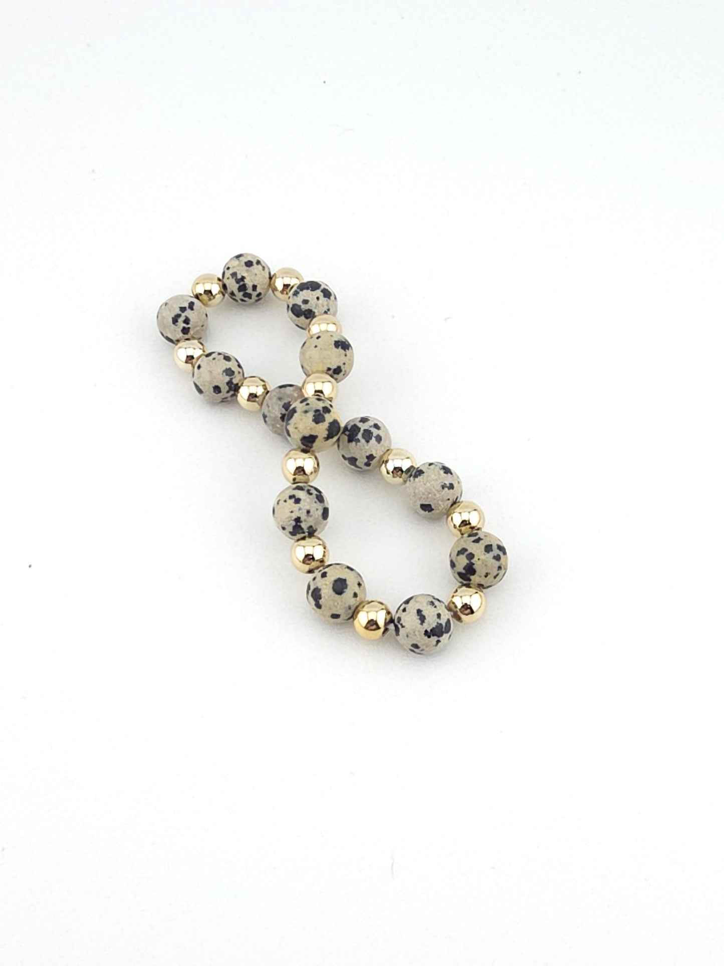 Gold-Filled Dalmatian Jasper Classique Bracelet