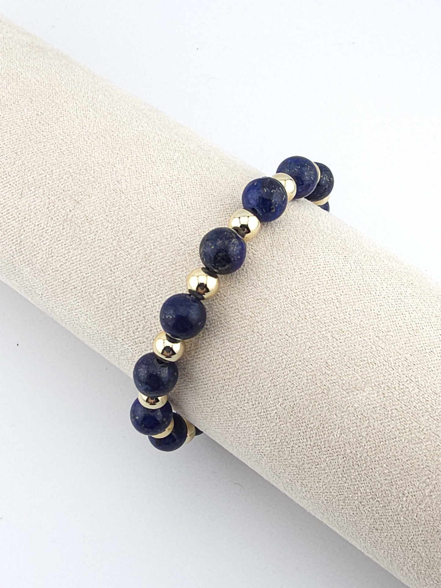 Gold-Filled Lapis Lazuli Classique Bracelet
