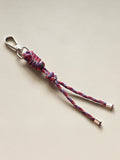 Pixel Bloom Paracord Bag Charm