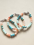 Ocean Blue Gemstone Silver Bracelet