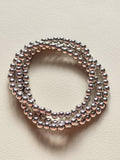 Silver Filled Beaded Stretch Bracelet (6mm)
