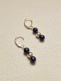 Gold Filled Lapis Lazuli Classique Earrings