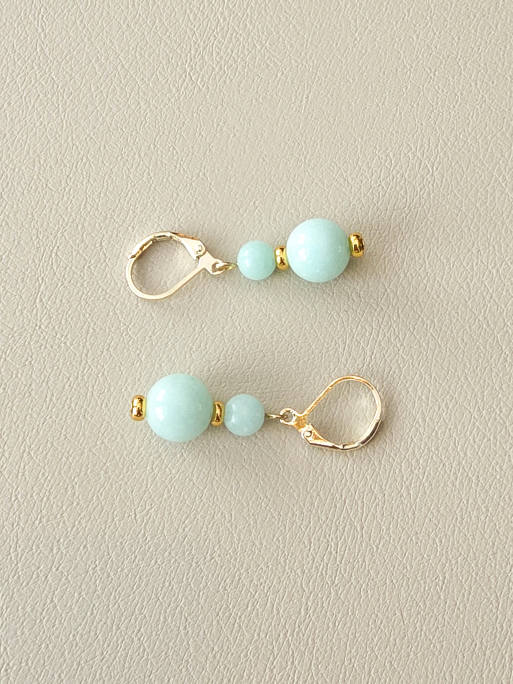 Amazonite Double Stack Gold Filled Earrings