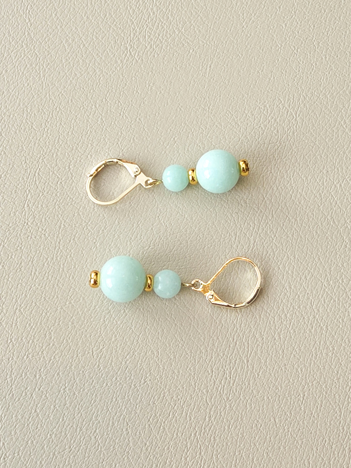 Amazonite Double Stack Gold Filled Earrings