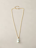 Amazonite Double Stack Pendant Necklace