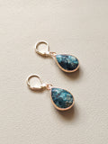 Gold Filled Apatite Teardrop Earrings