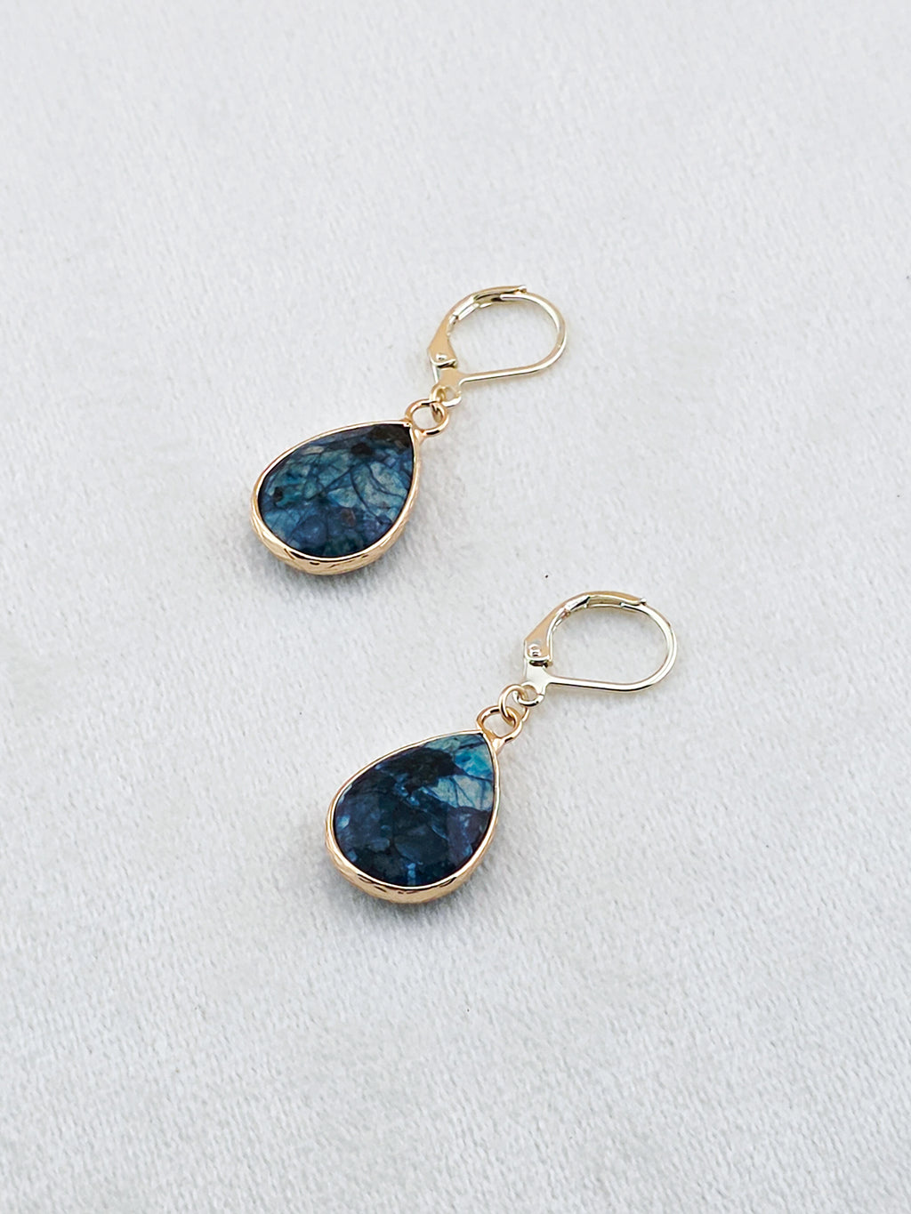 Gold Filled Apatite Teardrop Earrings