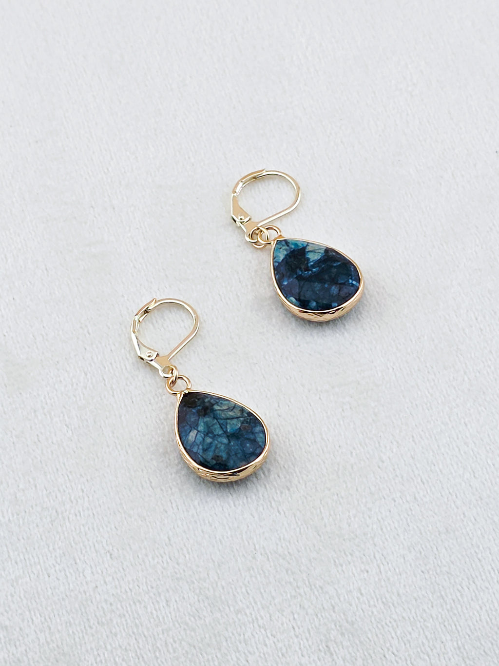 Gold Filled Apatite Teardrop Earrings