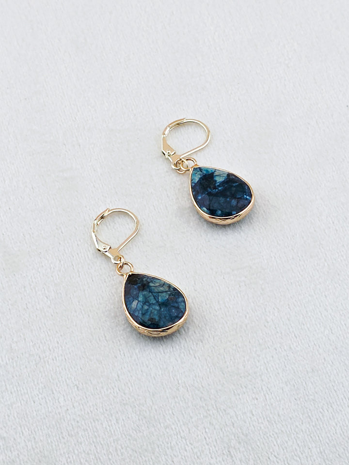 Gold-Filled Apatite Teardrop Earrings