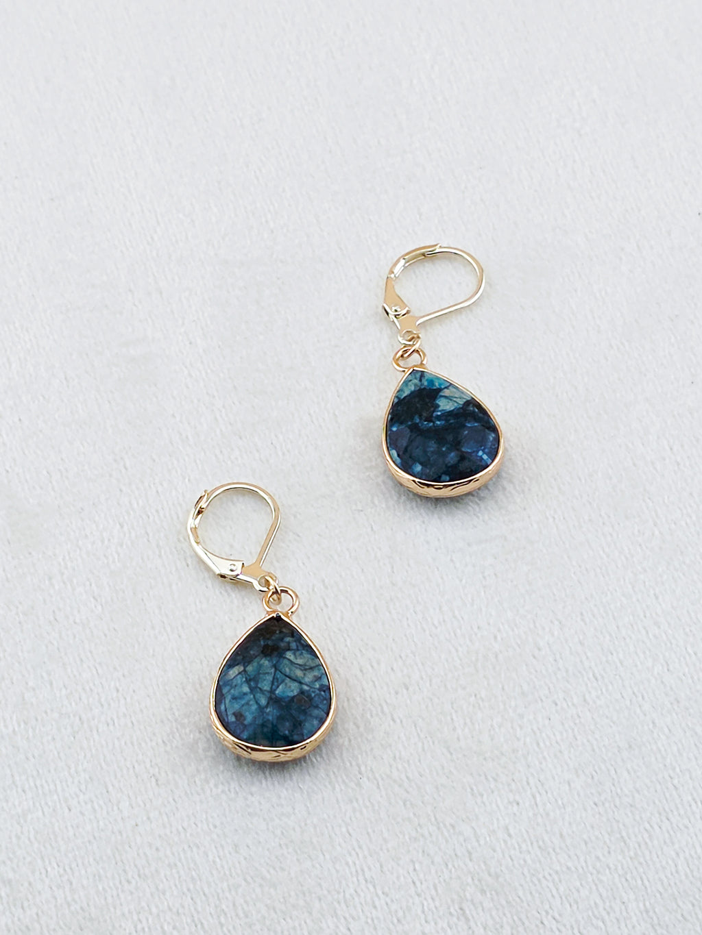Gold Filled Apatite Teardrop Earrings