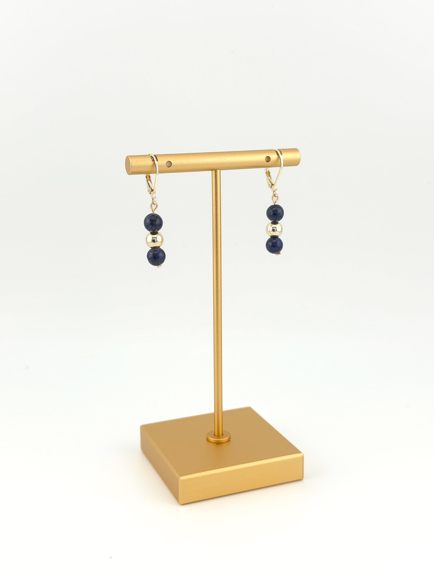 Gold Filled Lapis Lazuli Classique Earrings