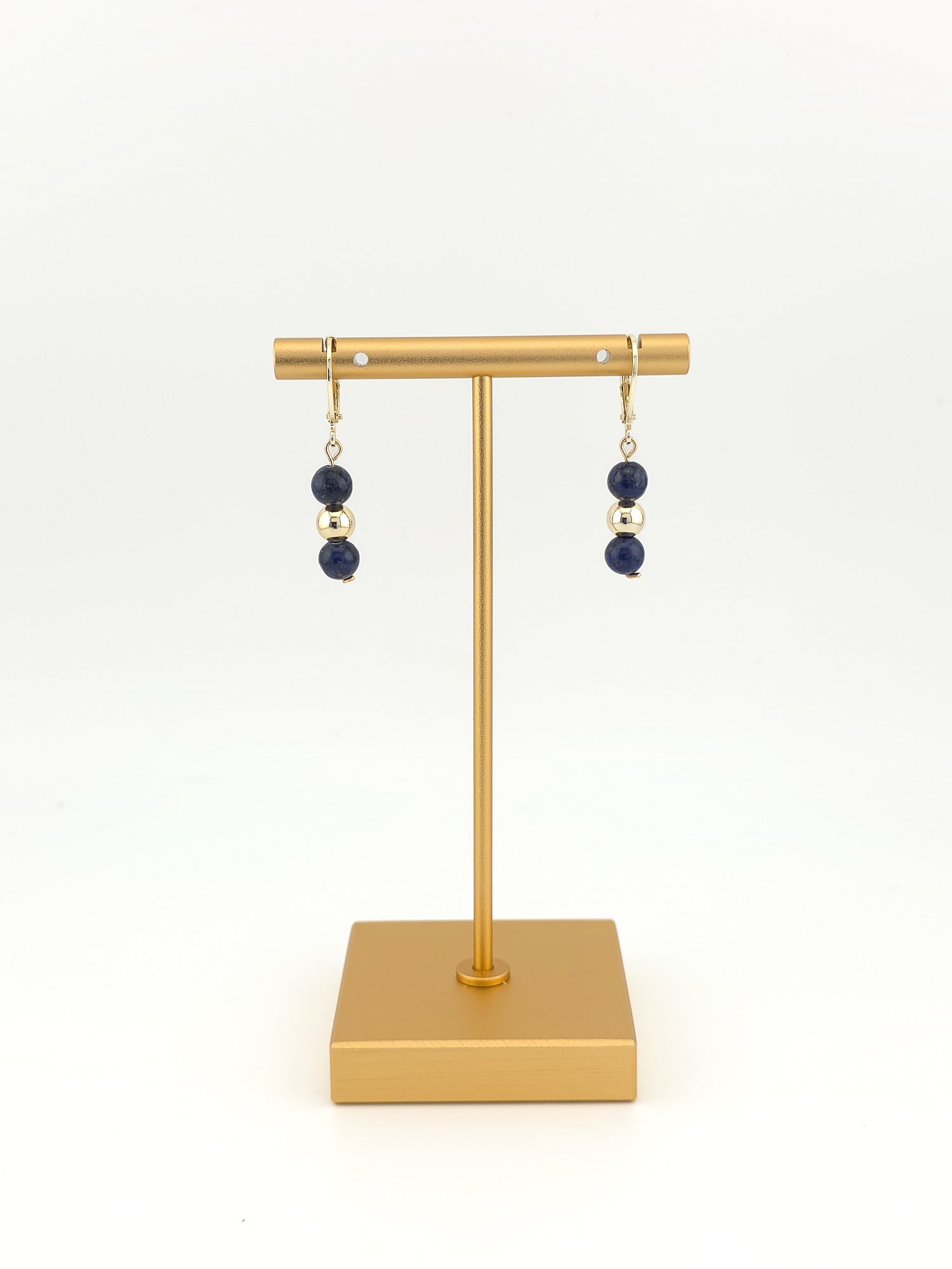 Gold Filled Lapis Lazuli Classique Earrings