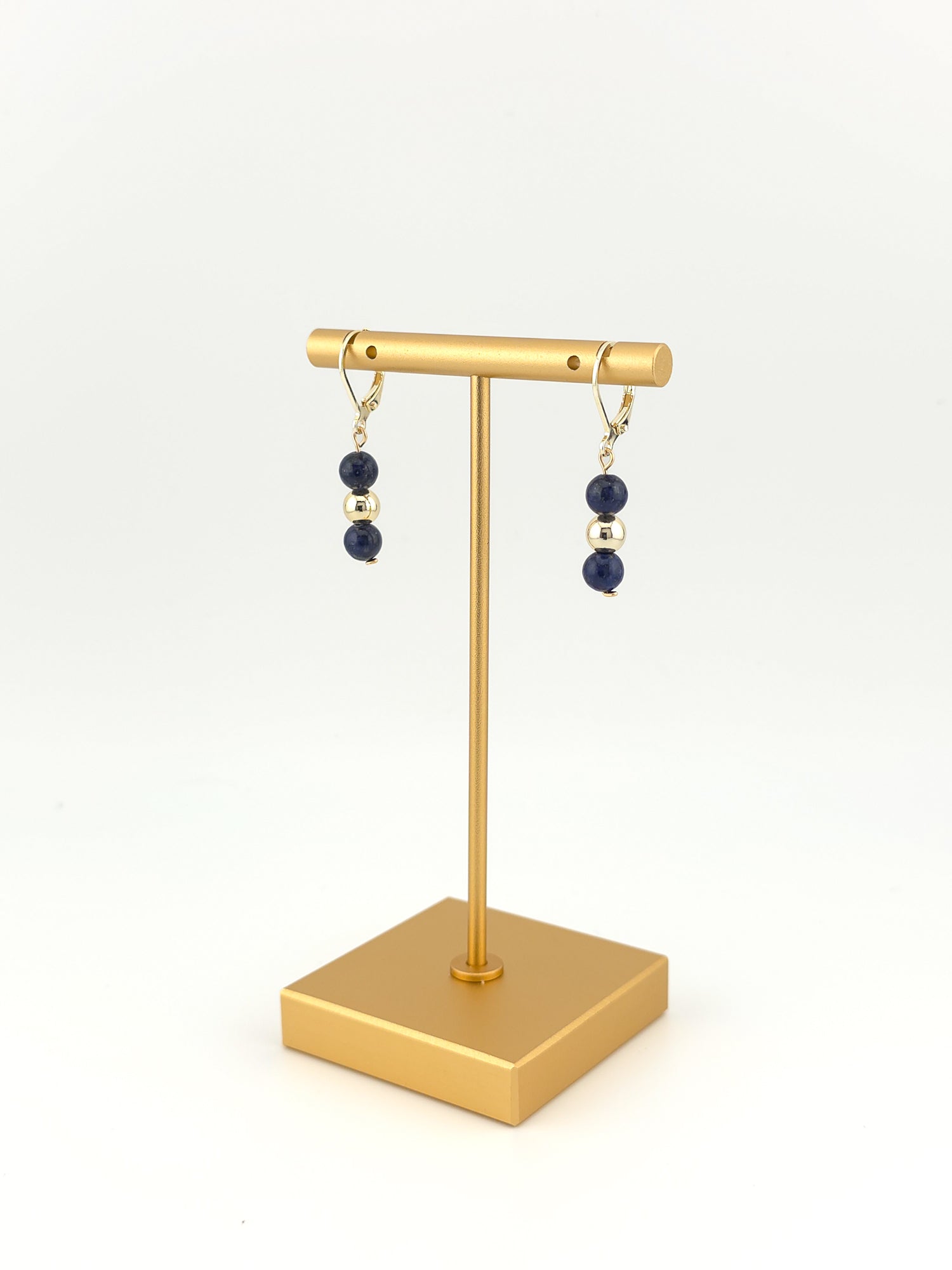 Gold Filled Lapis Lazuli Classique Earrings
