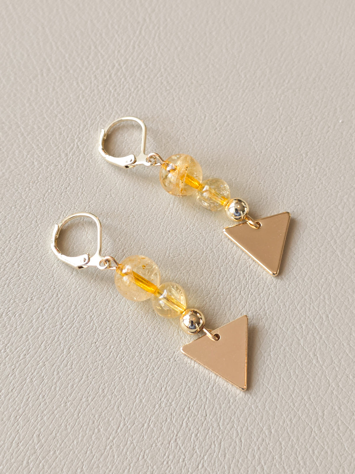 Citrine Charm Earrings