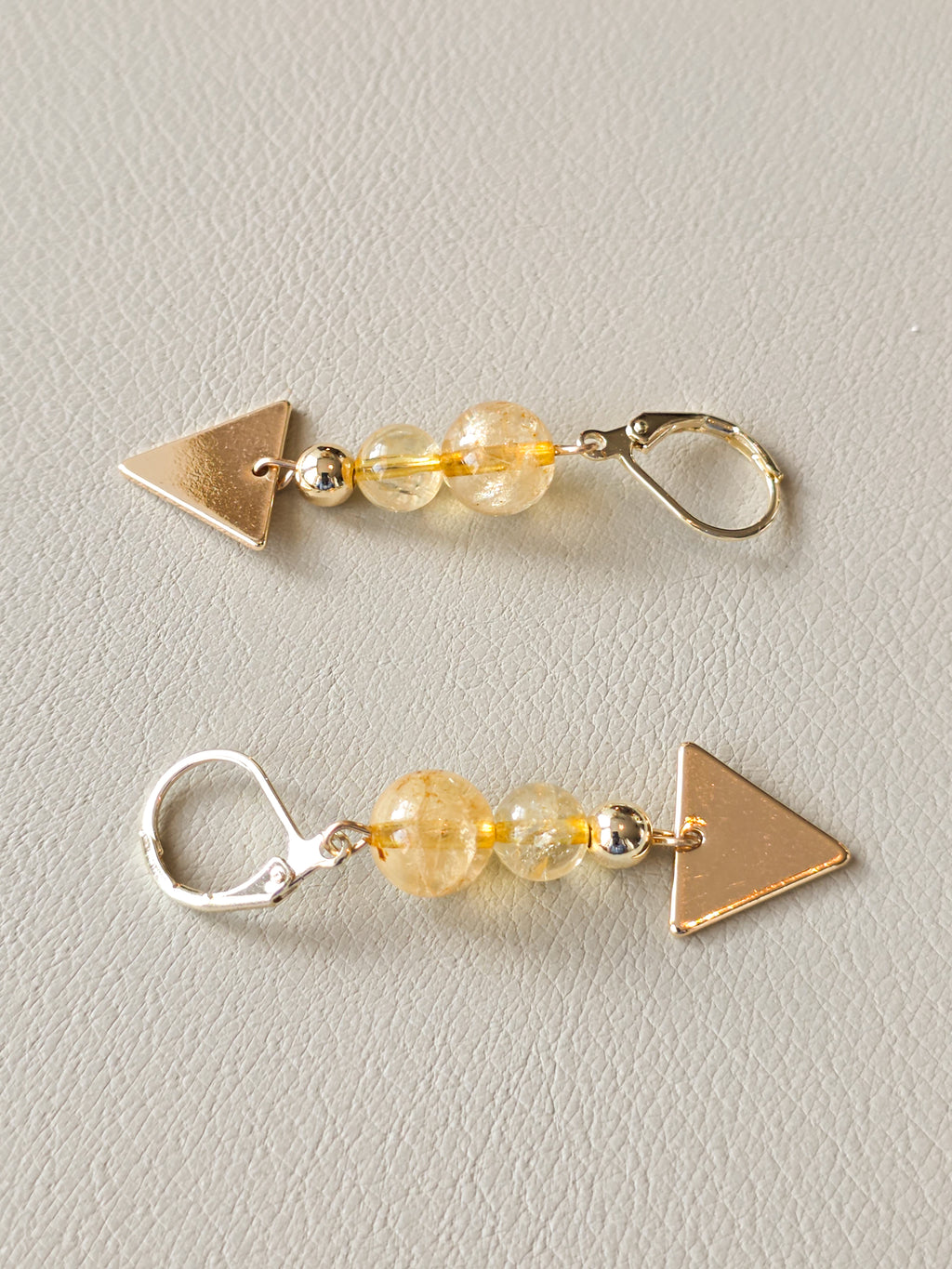Citrine Charm Earrings