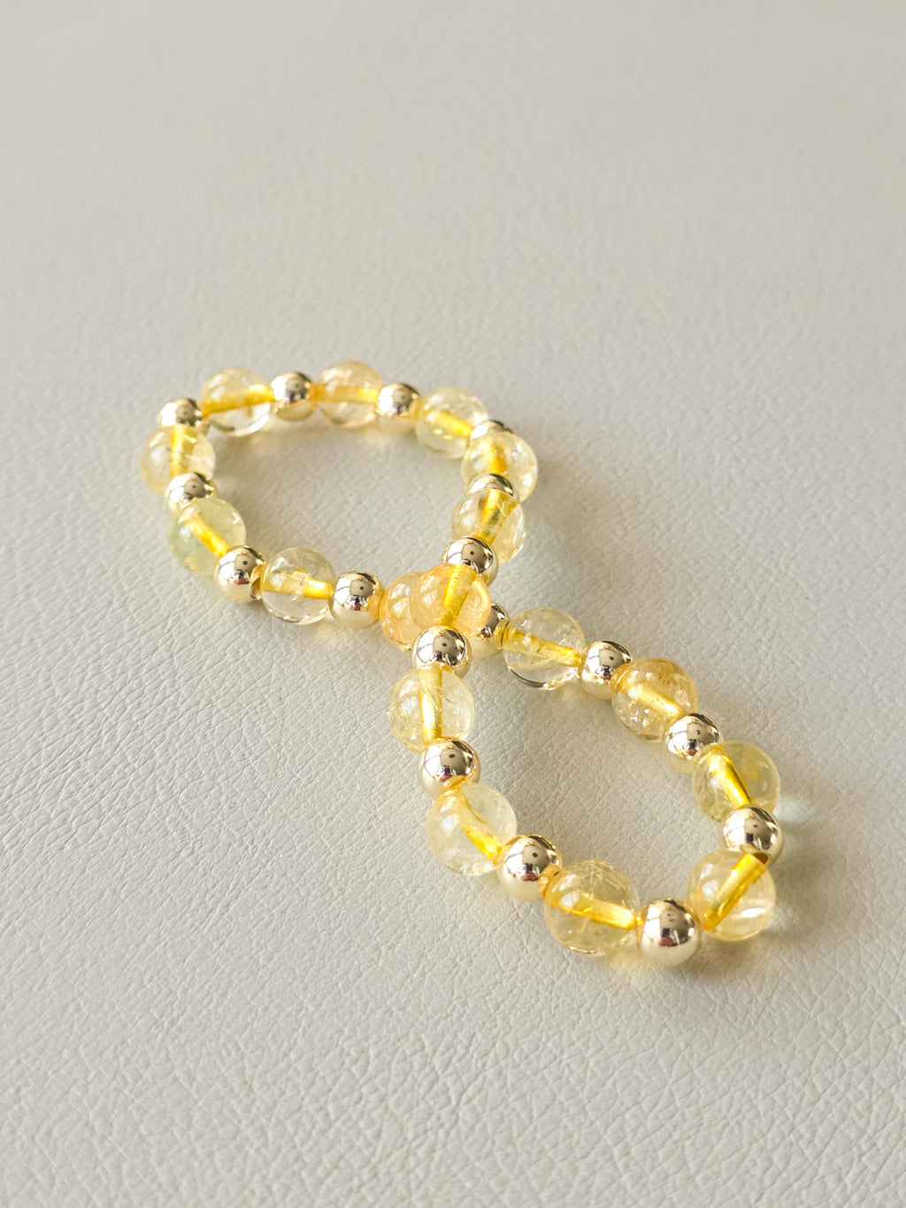 Citrine Gemstone Beaded Bracelet