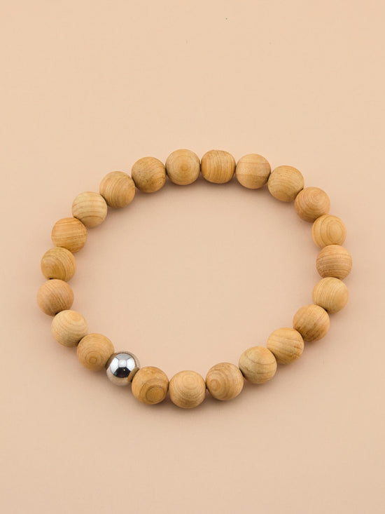 Salt Trail Bracelet - Yew Wood, Stainless Steel