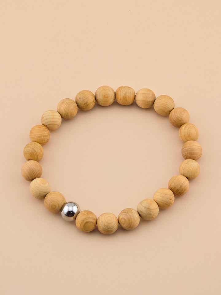 Salt Trail Bracelet - Yew Wood, Stainless Steel