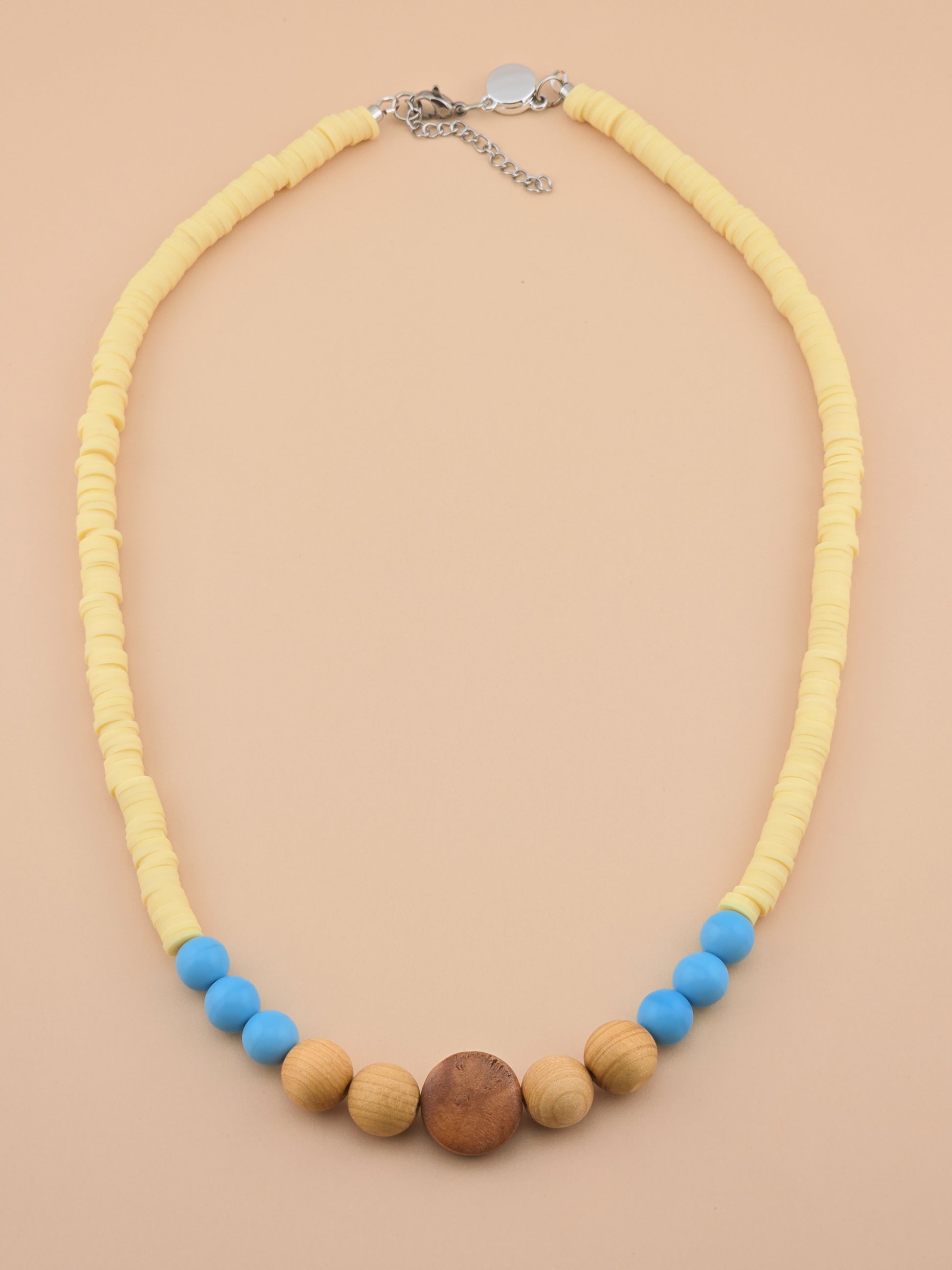 Mesa Drift Necklace - Bayong Wood, Druk Glass