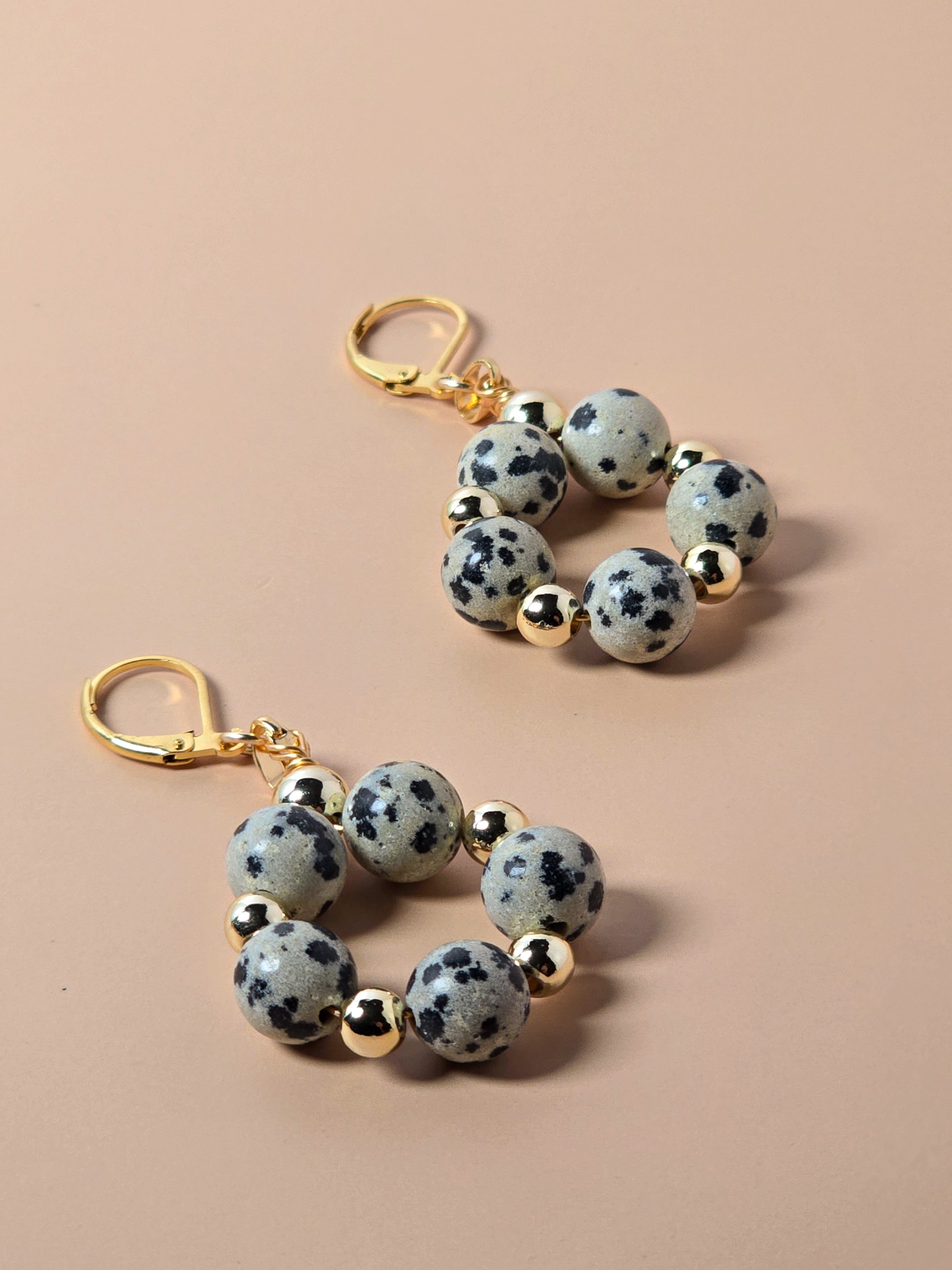 Dalmatian Jasper Earrings