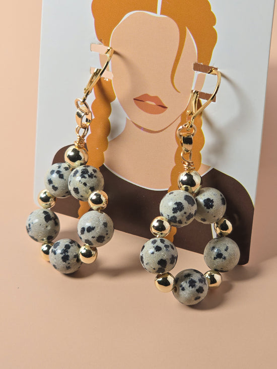 Dalmatian Jasper Earrings