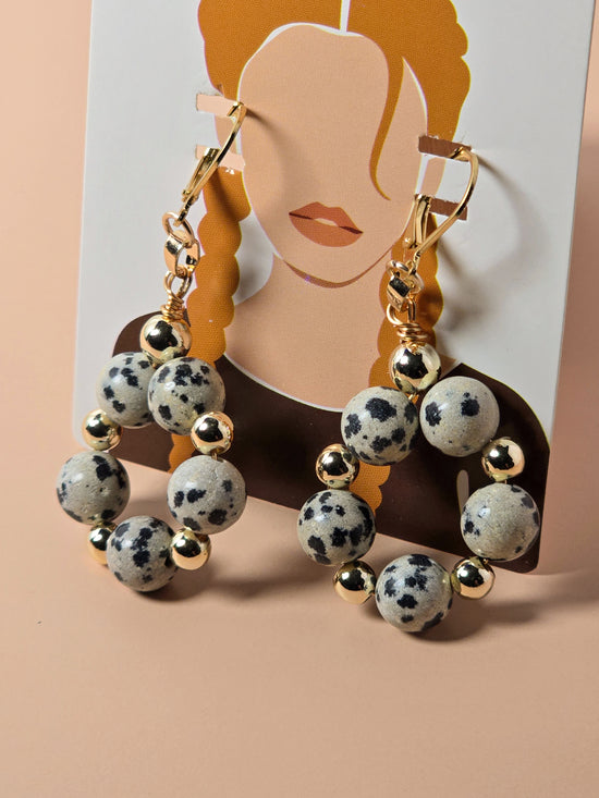 Dalmatian Jasper Earrings