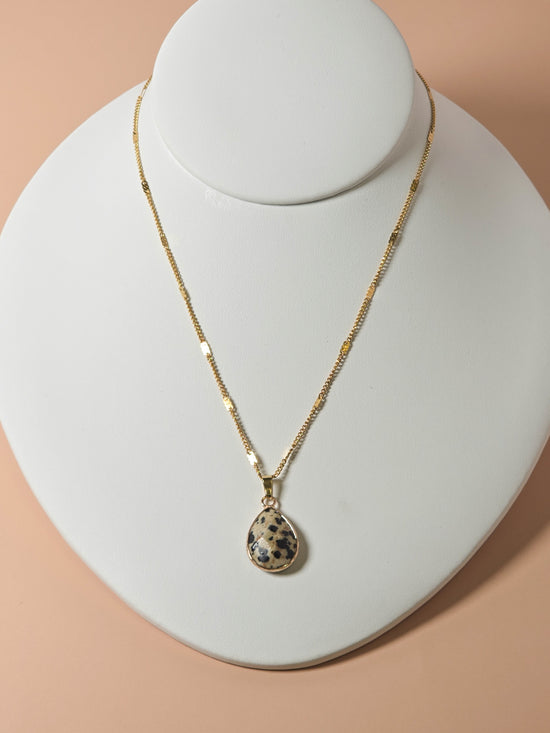 Dalmatian Jasper Pendant Necklace