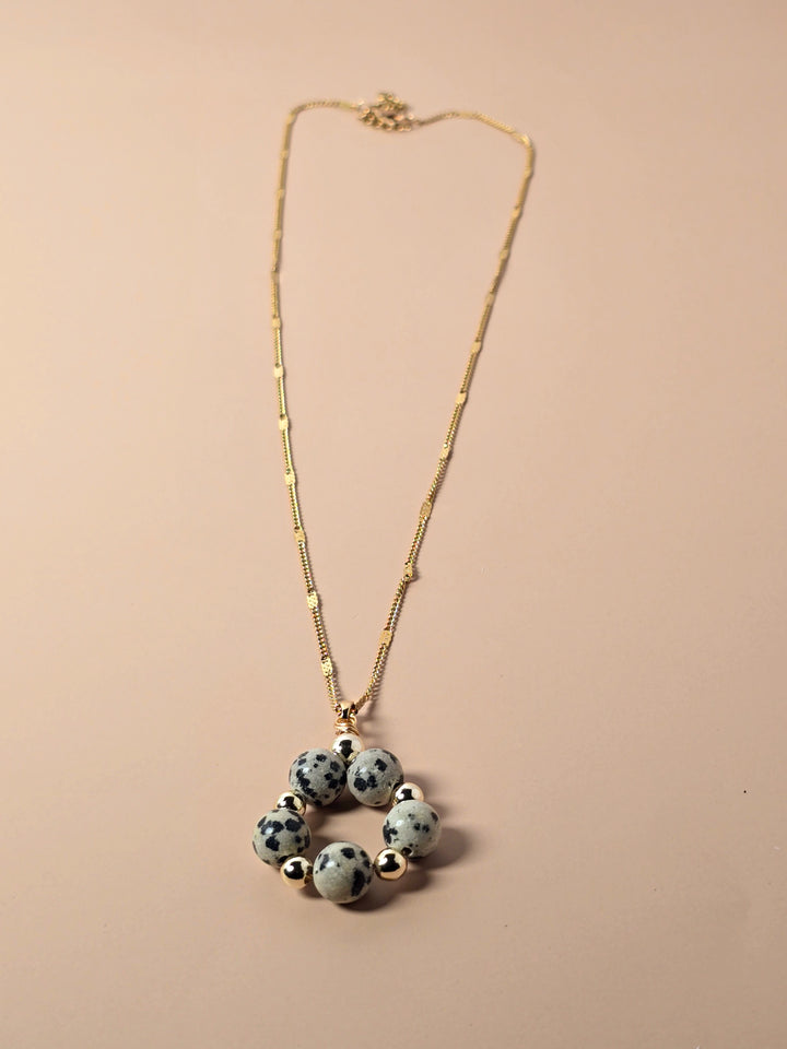 Dalmatian Jasper Pendant Necklace