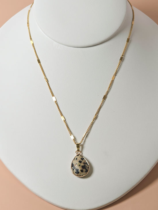 Dalmatian Jasper Pendant Necklace